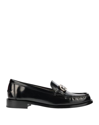 Ferragamo Woman Loafers Black Size 7.5 Leather