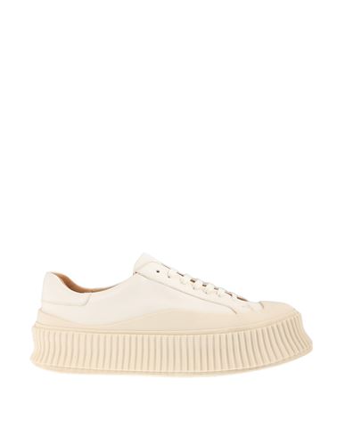Jil Sander Woman Sneakers White Size 8 Leather