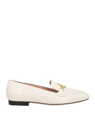 Shop Bally Woman Loafers Ivory Size 7.5 Leather In White
