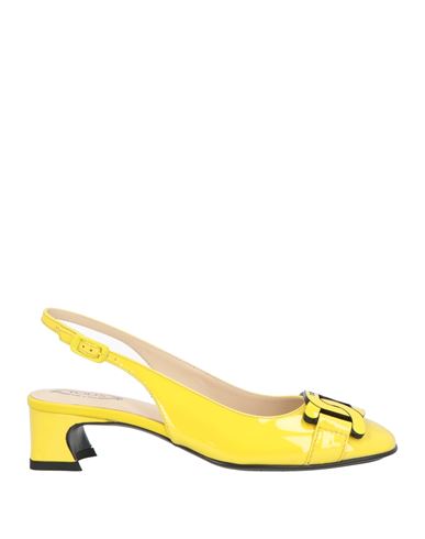 Tod's Woman Pumps Yellow Size 6.5 Leather