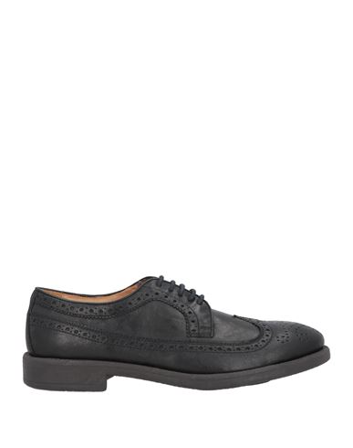 Antica Cuoieria Man Lace-up Shoes Black Size 9 Leather