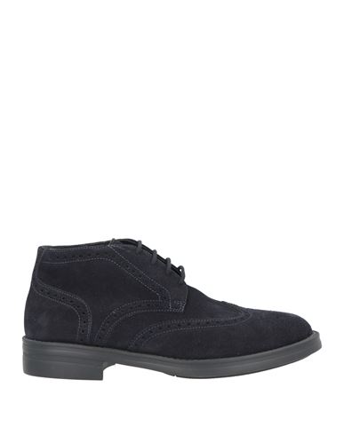 Antica Cuoieria Man Ankle Boots Midnight Blue Size 8 Leather