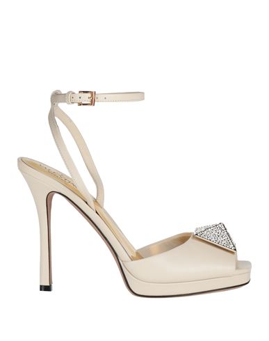 Valentino Garavani Woman Sandals Ivory Size 7 Leather In White