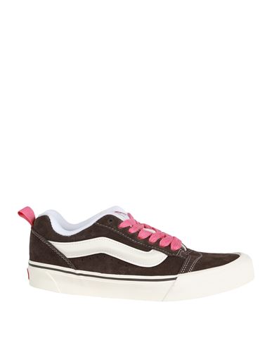 Vans Knu Skool Woman Sneakers Dark Brown Size 8 Leather