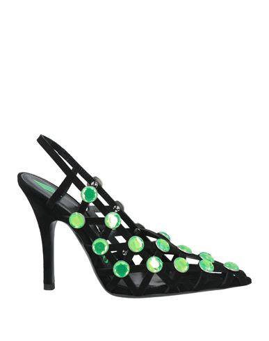 ATTICO THE ATTICO WOMAN PUMPS BLACK SIZE 7 LEATHER 