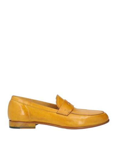 Shop Barrow's Woman Loafers Ocher Size 7 Leather In Yellow