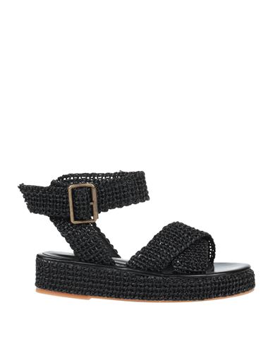 Shop Fiorina Woman Sandals Black Size 5 Textile Fibers