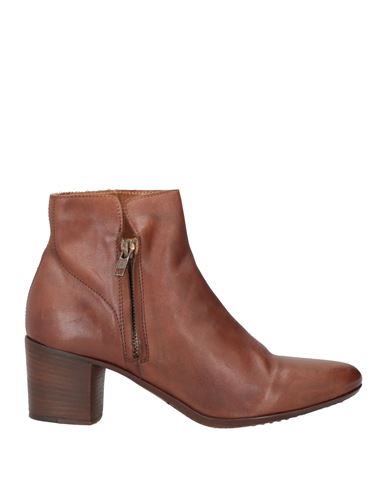 Barrow's Woman Ankle Boots Tan Size 10 Leather In Brown