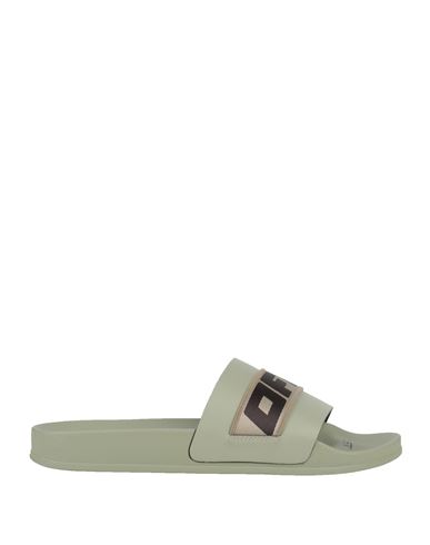 Off-white Man Sandals Sage Green Size 9 Rubber