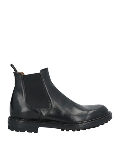 Shop Officine Creative Italia Man Ankle Boots Black Size 7 Leather