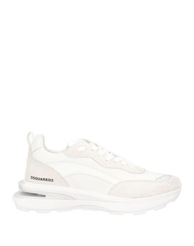 Shop Dsquared2 Man Sneakers Off White Size 9 Calfskin