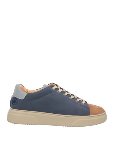 Shop Noova Man Sneakers Blue Size 9 Leather, Textile Fibers
