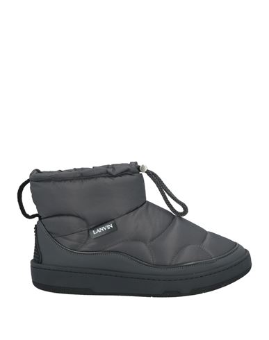 Shop Lanvin Man Ankle Boots Steel Grey Size 9 Polyamide, Polyurethane, Polyester, Calfskin, Viscose