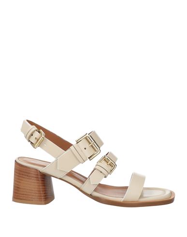 Shop Guglielmo Rotta Woman Sandals Ivory Size 7 Leather In White