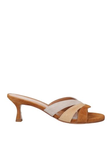 Shop Guglielmo Rotta Woman Sandals Tan Size 8 Leather In Brown