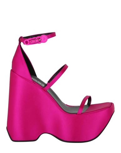 Shop Versace Platform Wedge Sandals Woman Sandals Pink Size 6 Viscose