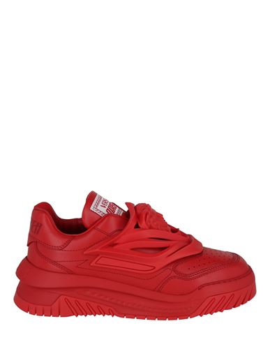 Shop Versace Odissea Sneakers Man Sneakers Red Size 9 Calfskin