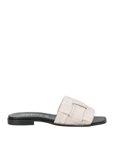 Seboy's Woman Sandals Off White Size 8 Leather In Neutral