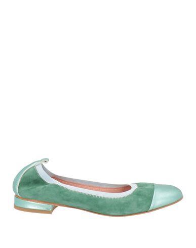 Illogica Woman Ballet Flats Emerald Green Size 8 Leather