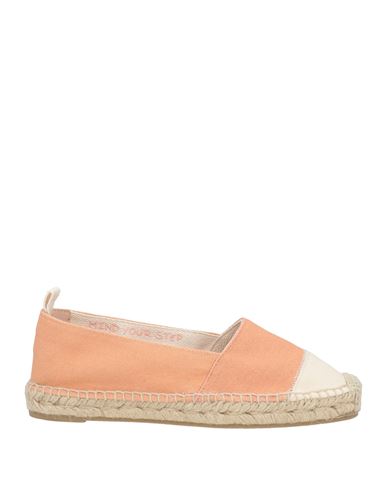 Shop Castaã±er Castañer Woman Espadrilles Pastel Pink Size 7.5 Textile Fibers