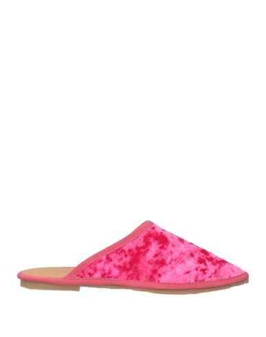 Foglietti Woman Mules & Clogs Fuchsia Size 5 Textile Fibers In Pink