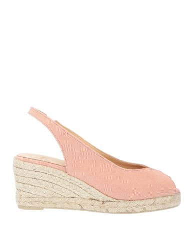 Shop Castaã±er Castañer Woman Espadrilles Pink Size 7.5 Textile Fibers