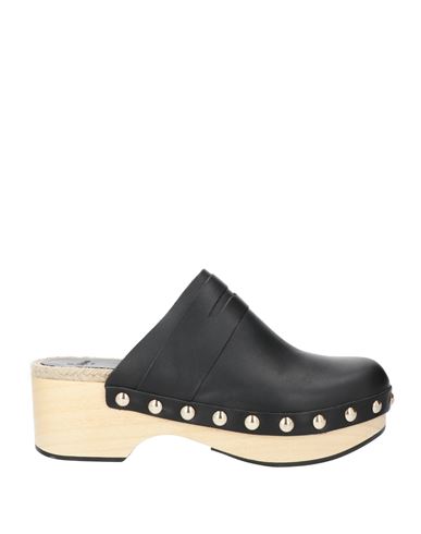 Shop Castaã±er Castañer Woman Mules & Clogs Black Size 6.5 Leather