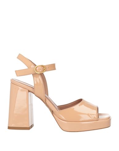 Shop Bianca Di Woman Sandals Blush Size 8 Leather In Pink