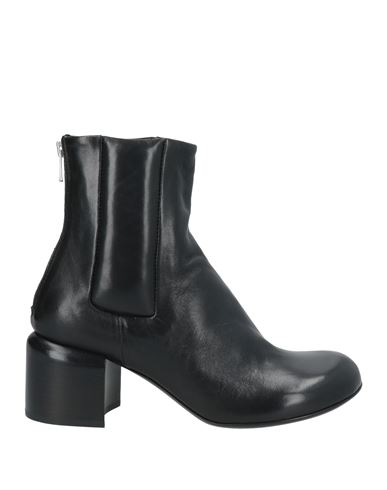 Shop Officine Creative Italia Woman Ankle Boots Black Size 8 Leather