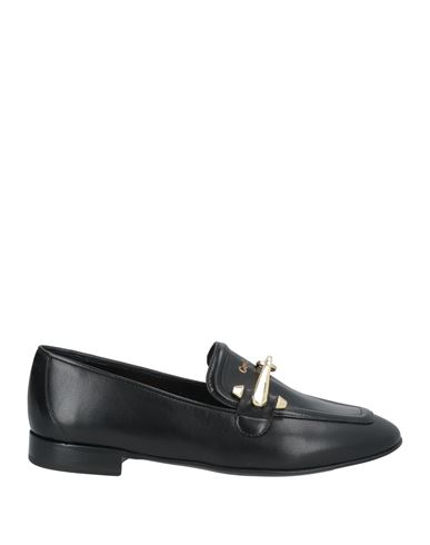 Shop Guy Laroche Woman Loafers Black Size 8 Leather