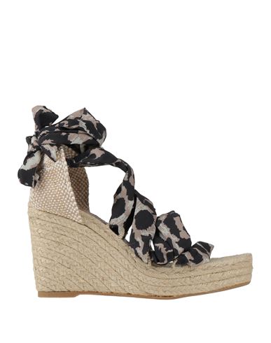 Diane Von Furstenberg X Castañer Woman Espadrilles Light Brown Size 6 Textile Fibers