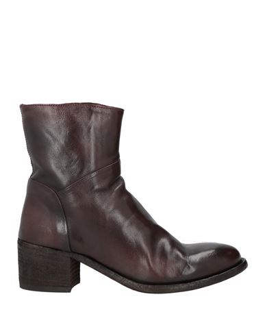 Shop Poesie Veneziane Woman Ankle Boots Burgundy Size 8 Leather In Red