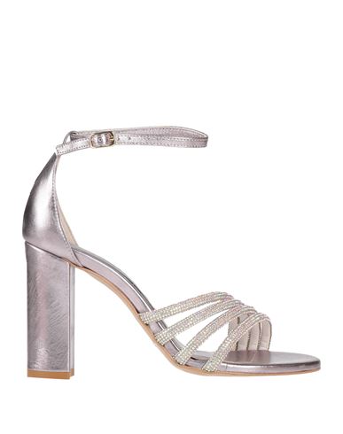 Paolo Mattei Woman Sandals Lilac Size 8 Leather In Metallic