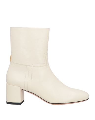 Bally Woman Ankle Boots Cream Size 5.5 Goat Skin In White