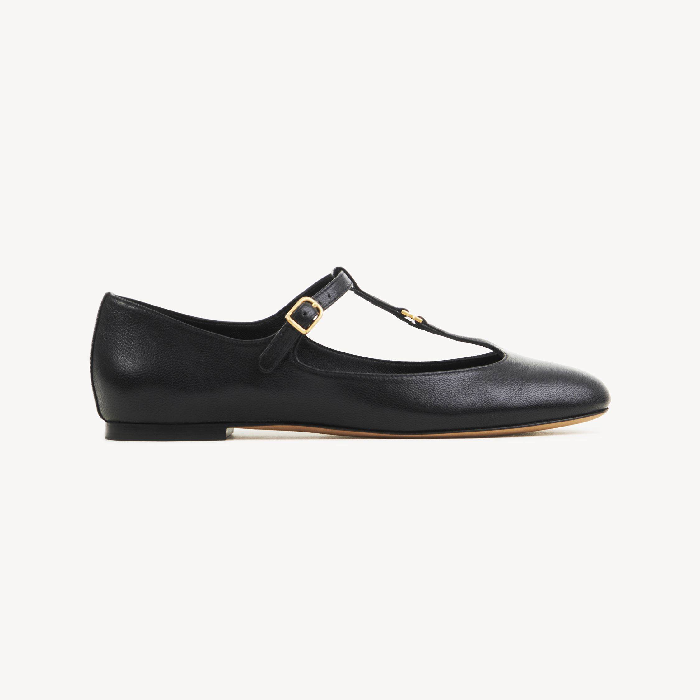 Shop Chloé Ballerines Marcie Femme Noir Taille 38 100% Cuir De Brebis In Black