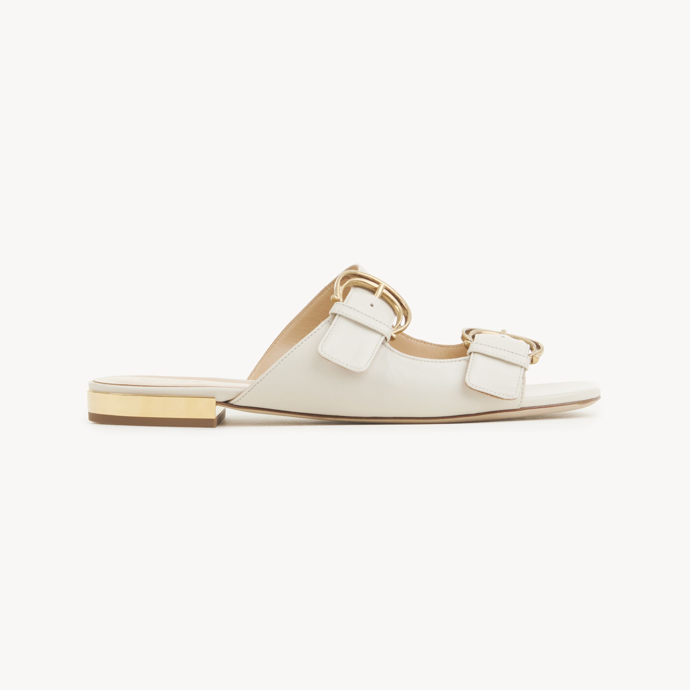 Shop Chloé Mules Alizè Femme Beige Taille 37 100% Peau De Chèvre