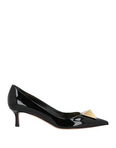 Valentino Garavani Woman Pumps Black Size 8 Leather In Black