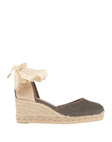 Castaã±er Castañer Woman Espadrilles Lead Size 6 Textile Fibers In Grey
