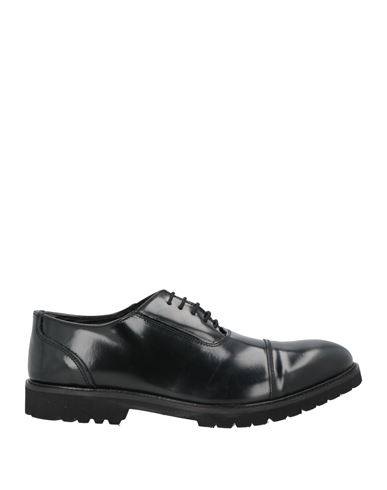 Shop Alessandro Gilles Man Lace-up Shoes Black Size 8 Leather