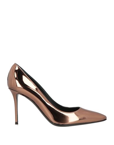 Giuseppe Zanotti Woman Pumps Brown Size 6 Textile Fibers In Brown
