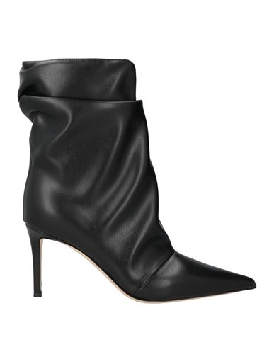 Giuseppe Zanotti Woman Ankle Boots Black Size 8 Textile Fibers In Black