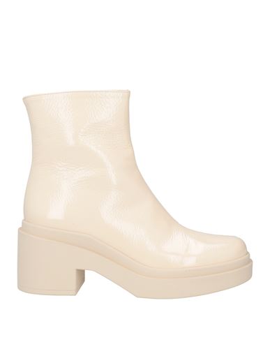 Shop Roberto Festa Woman Ankle Boots Cream Size 8 Leather In White