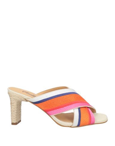 Shop Diane Von Furstenberg X Castañer Woman Sandals Orange Size 8 Textile Fibers