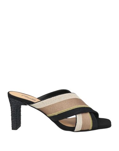 Shop Diane Von Furstenberg X Castañer Woman Sandals Black Size 8 Textile Fibers