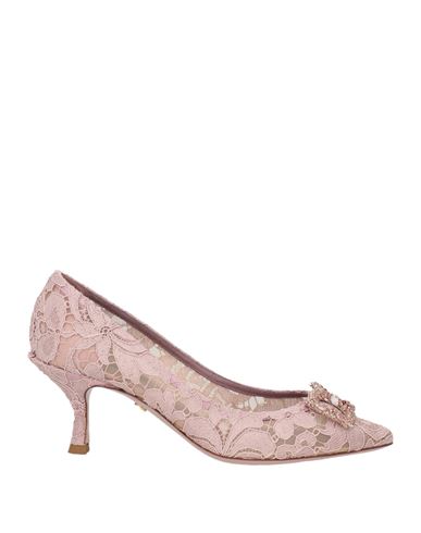 Dolce & Gabbana Woman Pumps Pastel Pink Size 6.5 Textile Fibers