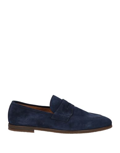 Shop Barrett Man Loafers Blue Size 8 Leather