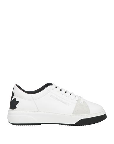 Dsquared2 Man Sneakers White Size 8 Calfskin