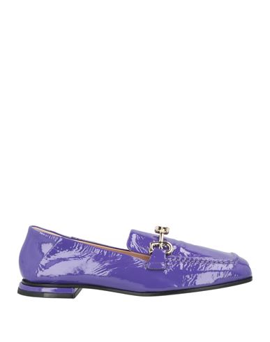 Shop Fabi Woman Loafers Purple Size 8 Leather