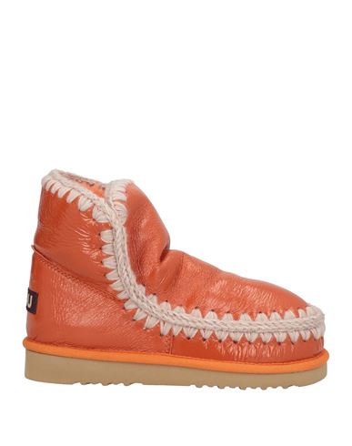 Mou Woman Ankle Boots Orange Size 8 Shearling
