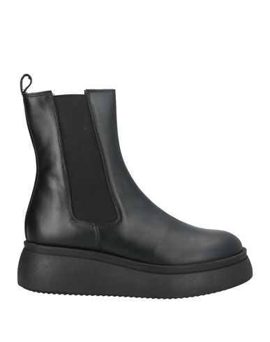 Janet & Janet Woman Ankle Boots Black Size 11 Leather